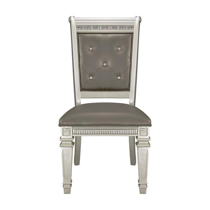 Bevelle Side Chair in Silver (Set of 2) 1958S