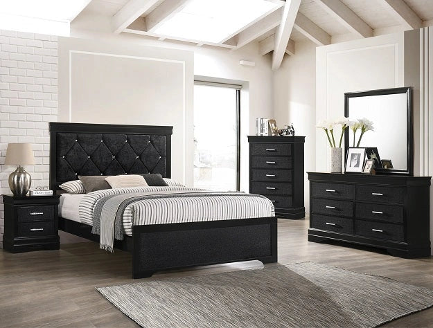 AMALIA BEDROOM MIRROR BLACK image